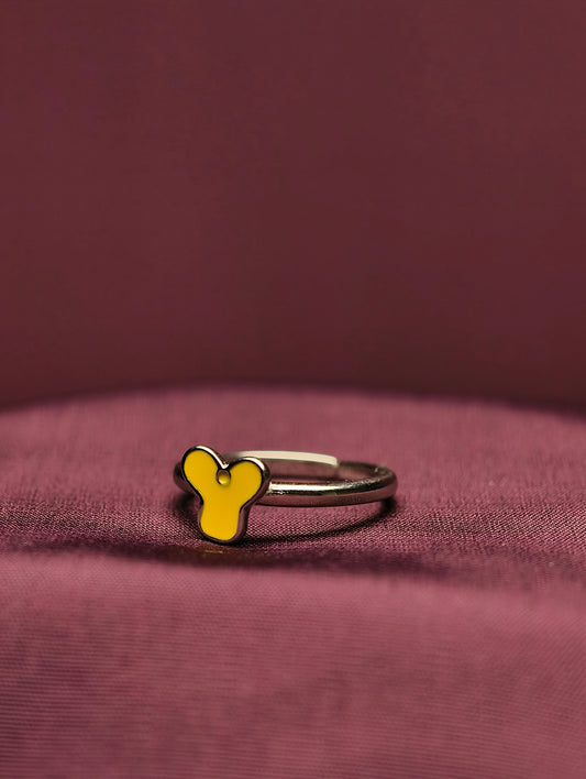 Sterling Silver Winnie-the-Pooh Silhouette Baby Ring