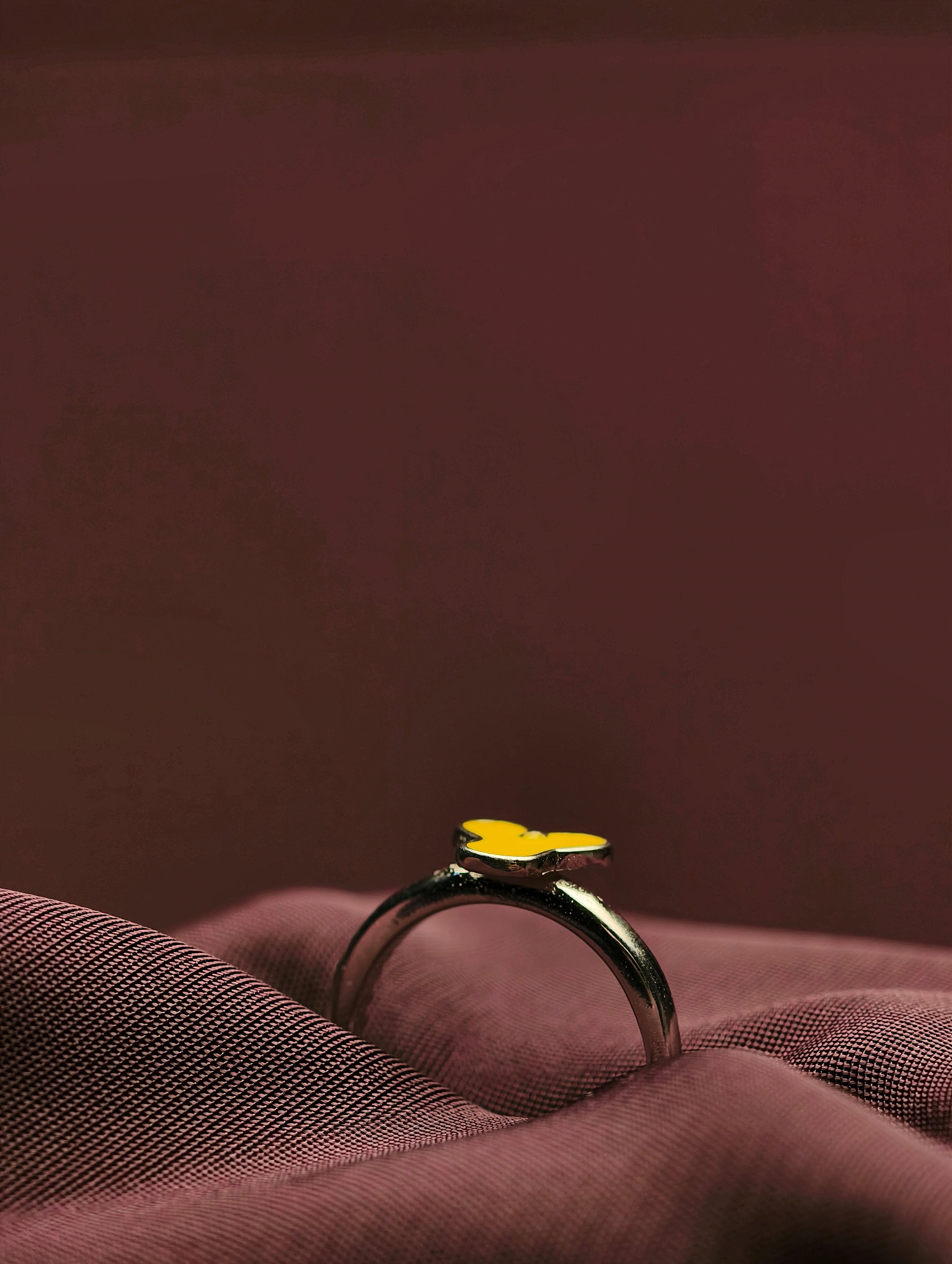 Sterling Silver Winnie-the-Pooh Silhouette Baby Ring