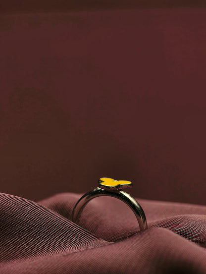 Sterling Silver Winnie-the-Pooh Silhouette Baby Ring