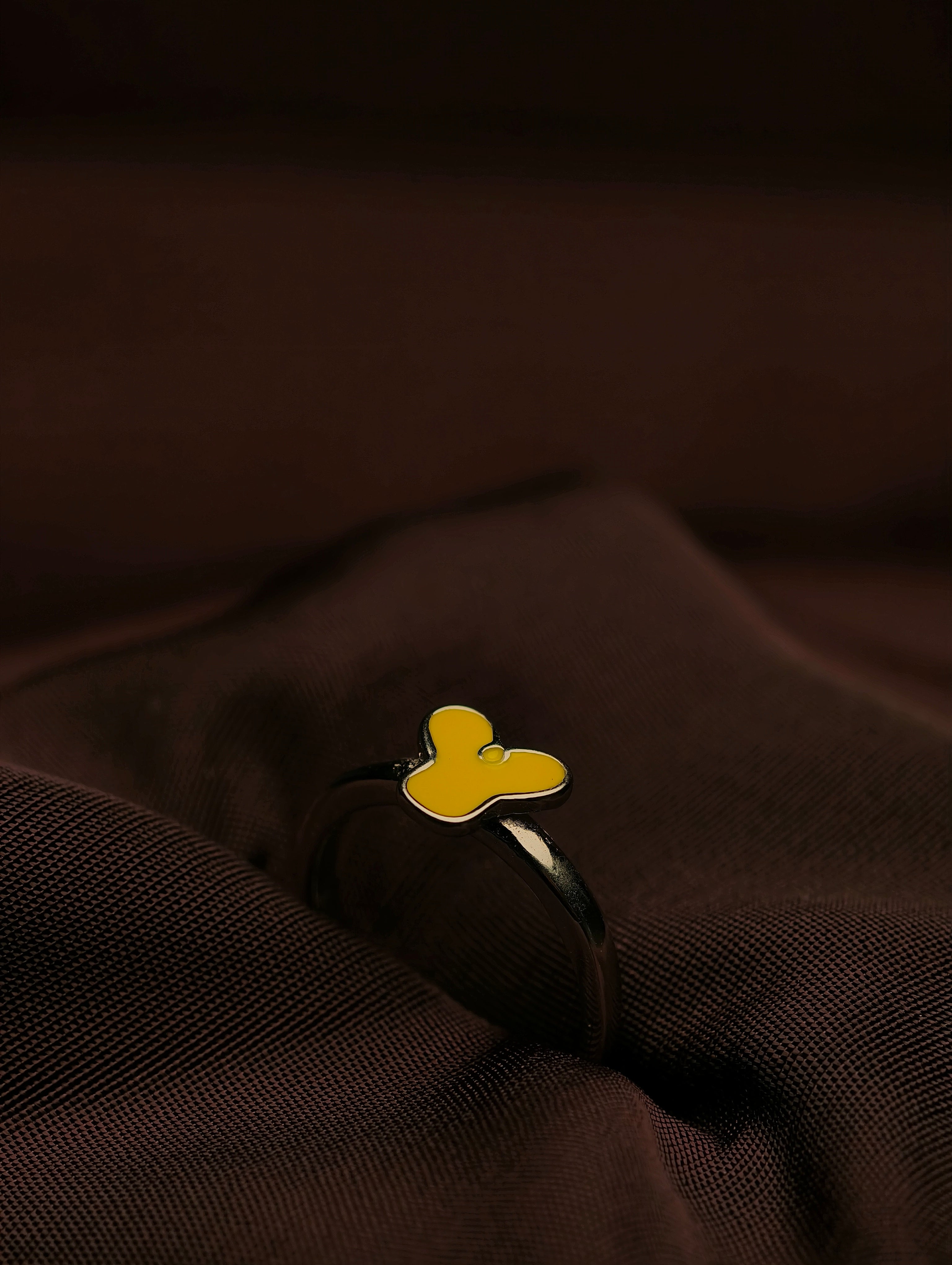 Sterling Silver Winnie-the-Pooh Silhouette Baby Ring