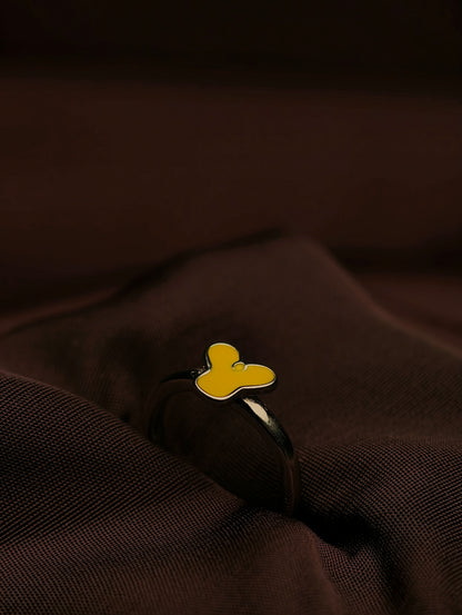 Sterling Silver Winnie-the-Pooh Silhouette Baby Ring