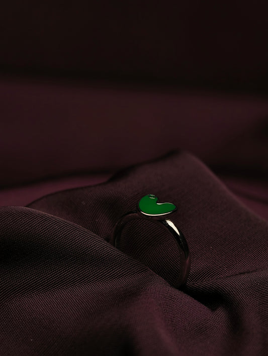 Emerald Heart Minimalist Baby Ring