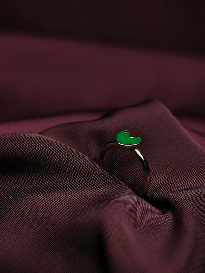 The Emerald Heart Minimalist Baby Ring