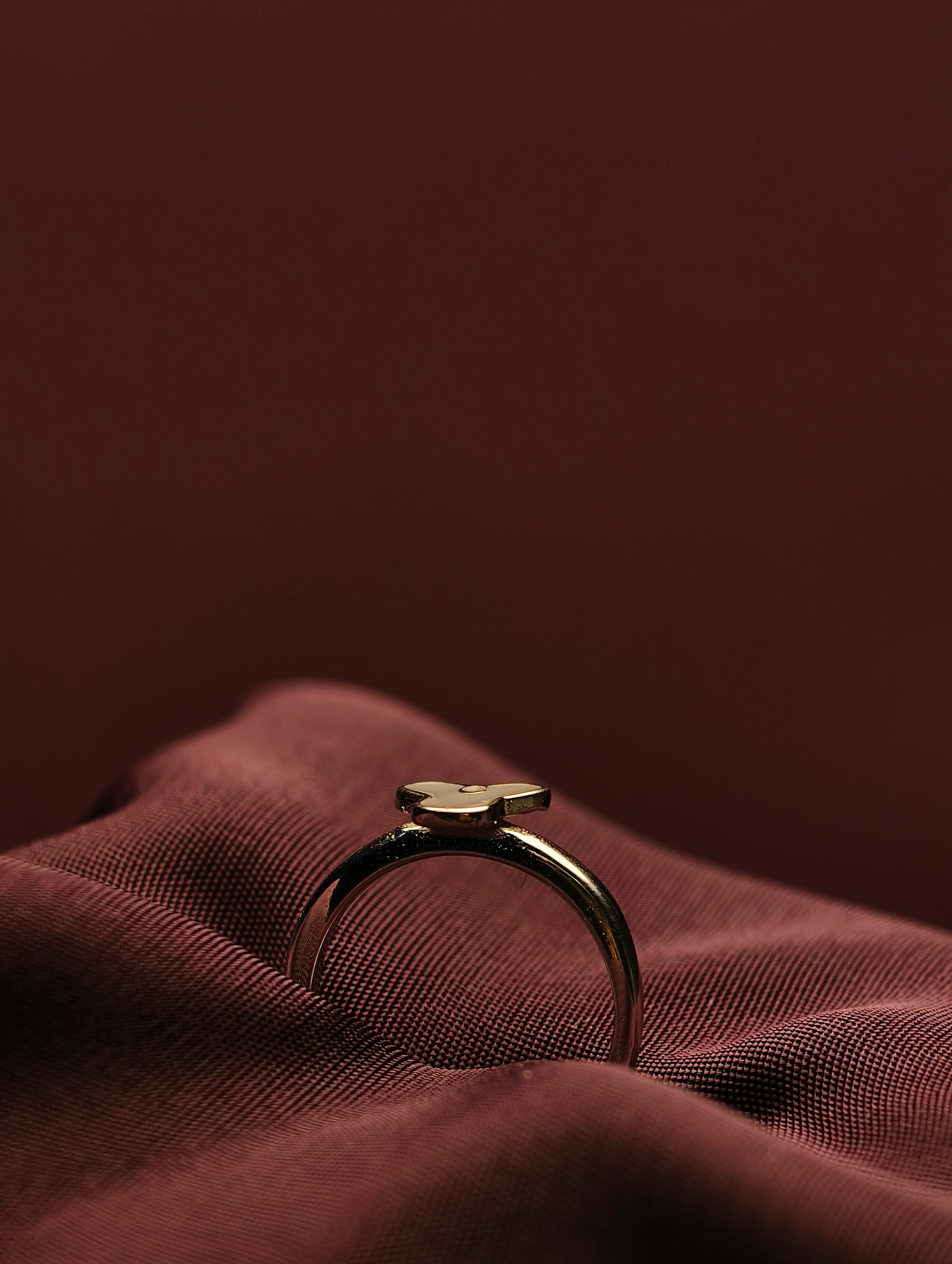 Olive Blossom Minimalist Baby Ring
