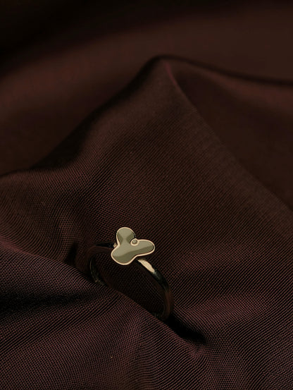 Olive Blossom Minimalist Baby Ring