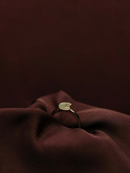 Ethereal Grey Minimalist Baby Ring