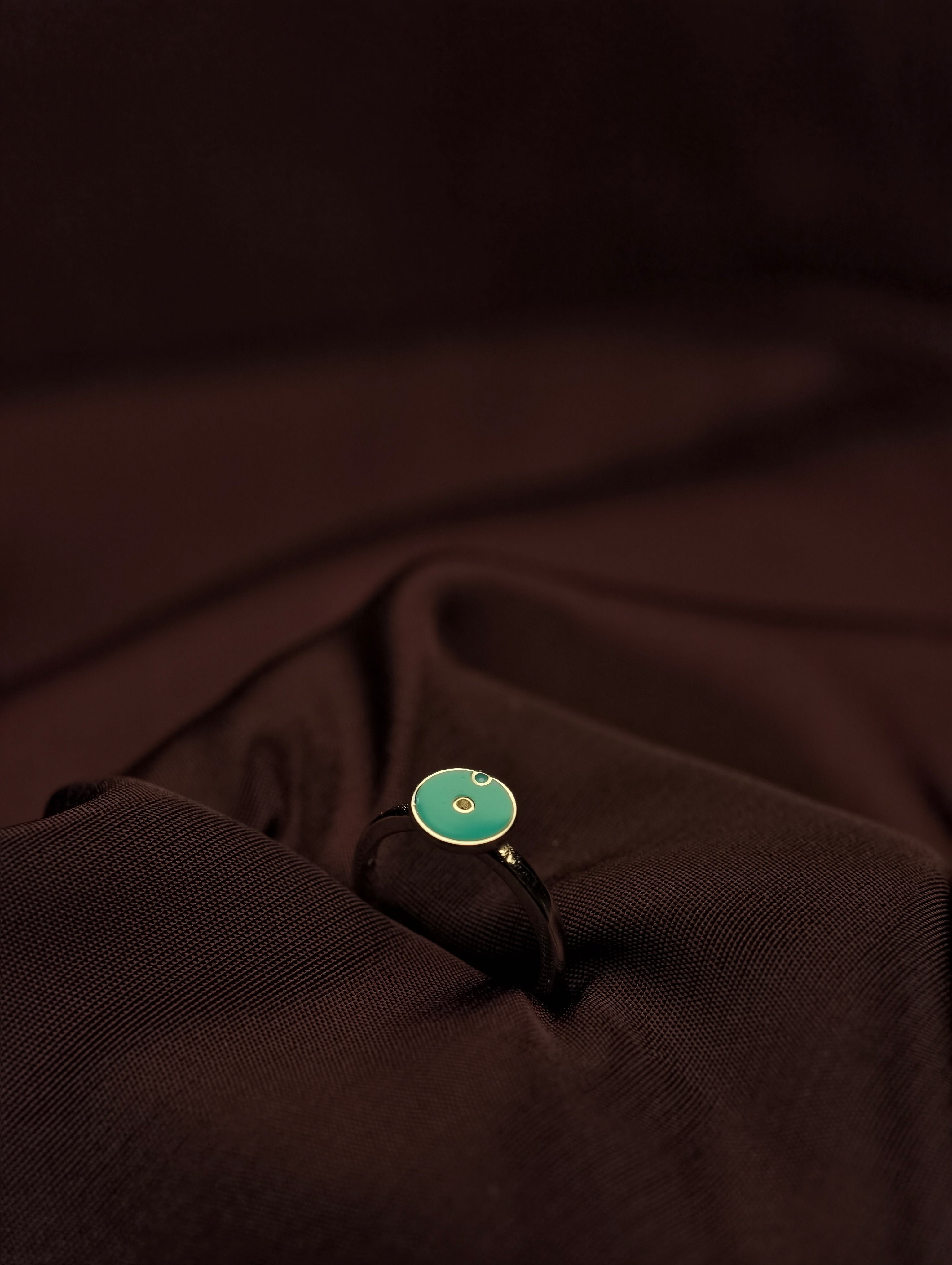 Sterling Silver Turquoise Minimalist Baby Ring