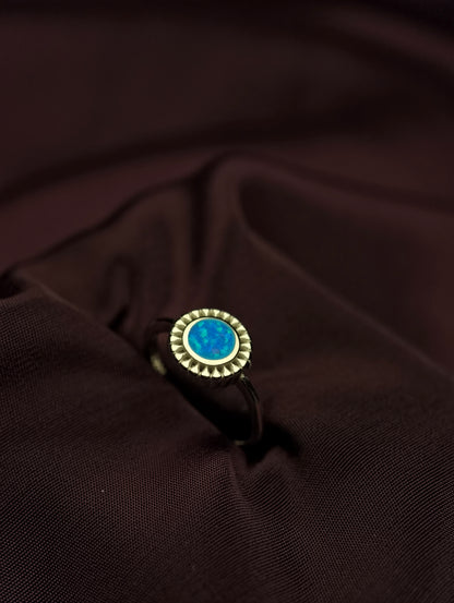 Blue Opal Ring