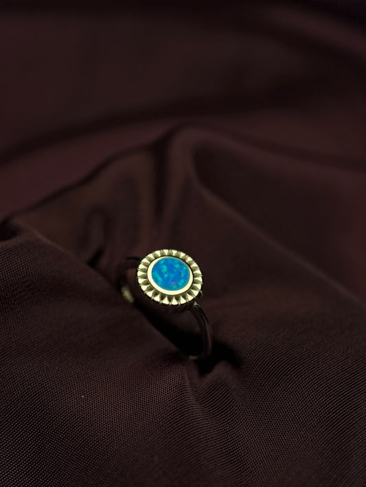 Blue Opal Ring