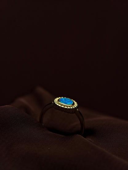 Blue Opal Ring