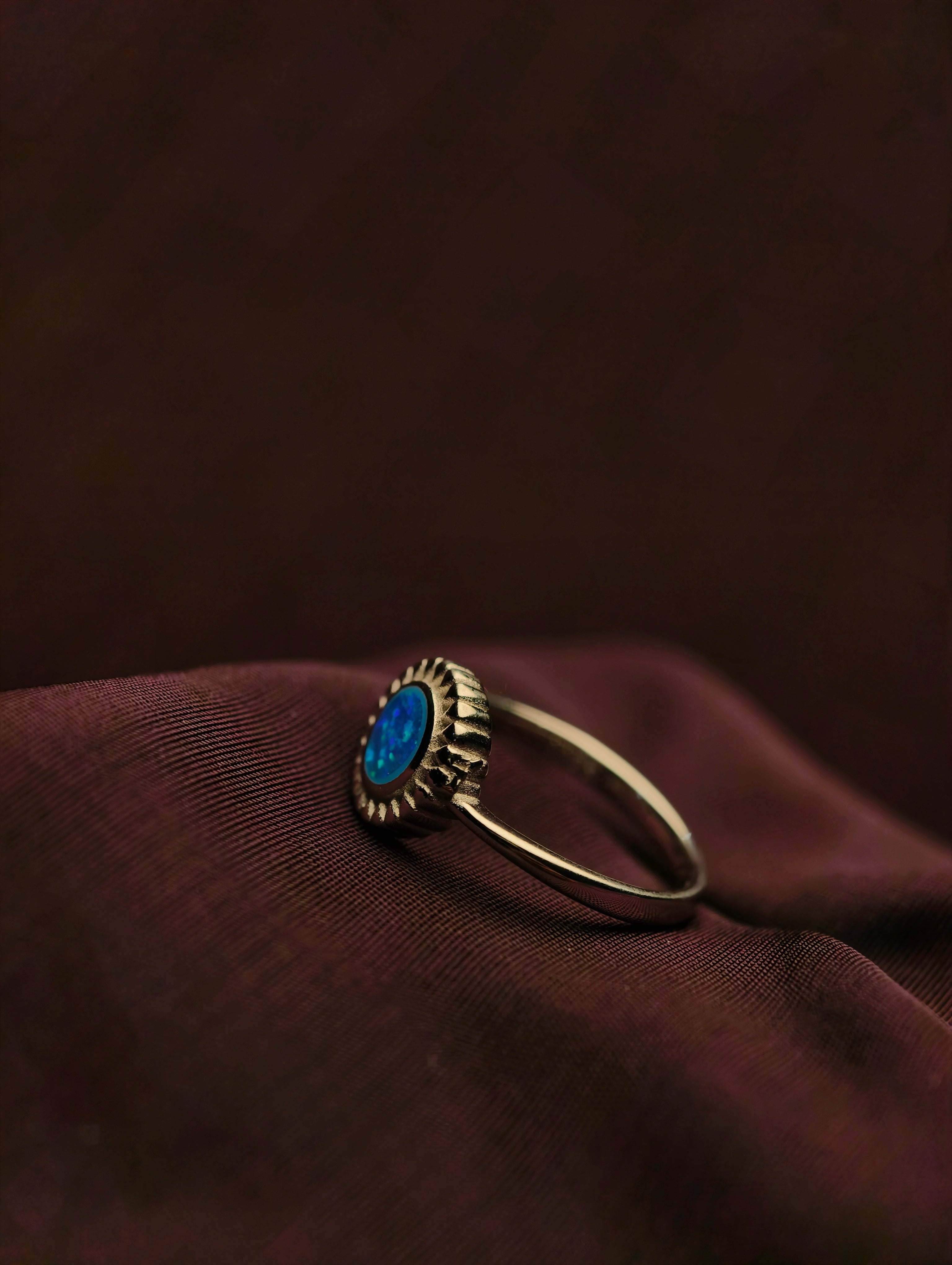 Blue Opal Ring