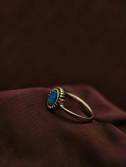 Blue Opal Ring