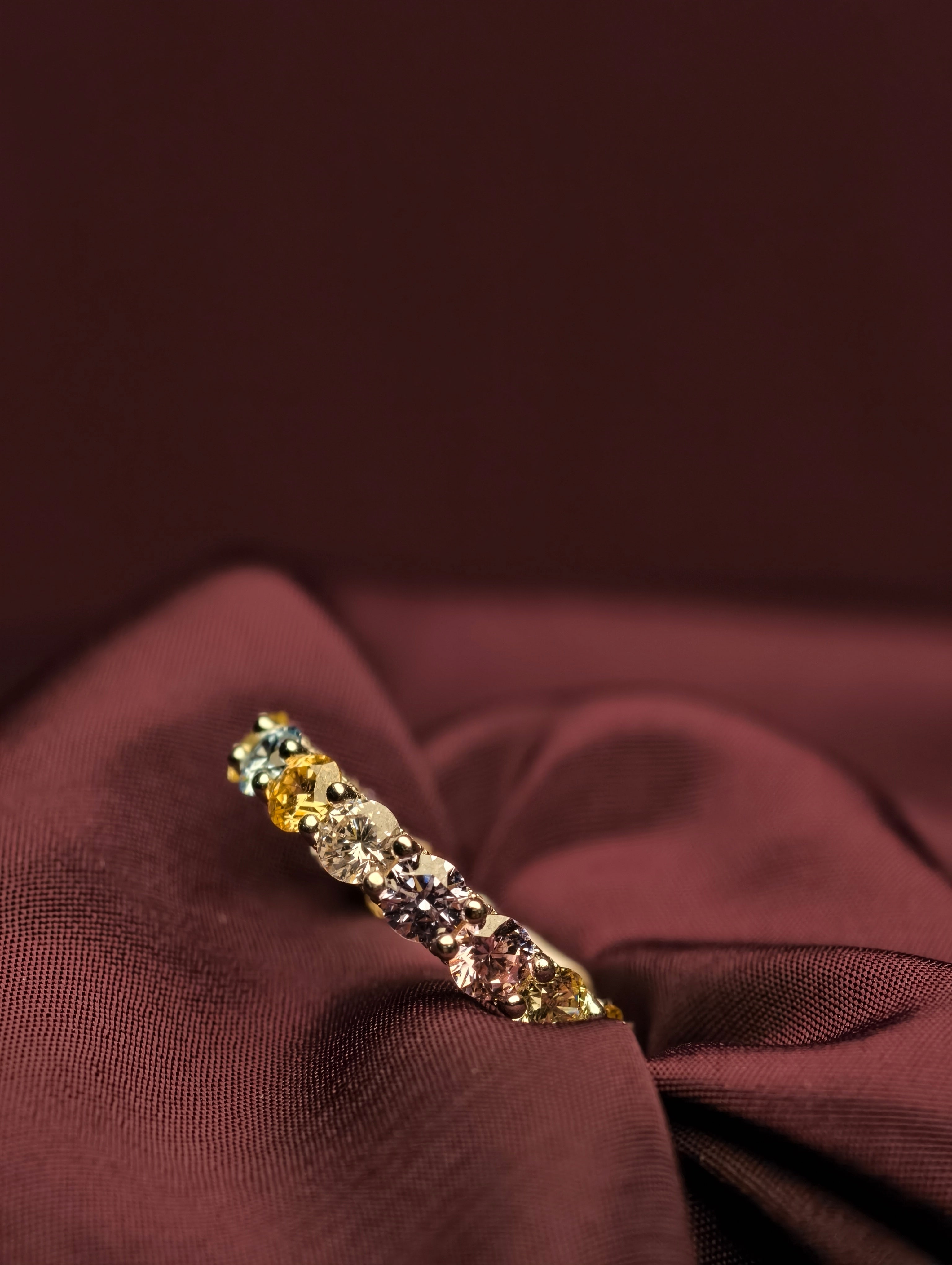 Multicolor Eternity Band