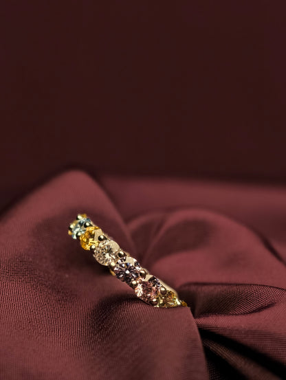 Multicolor Eternity Band