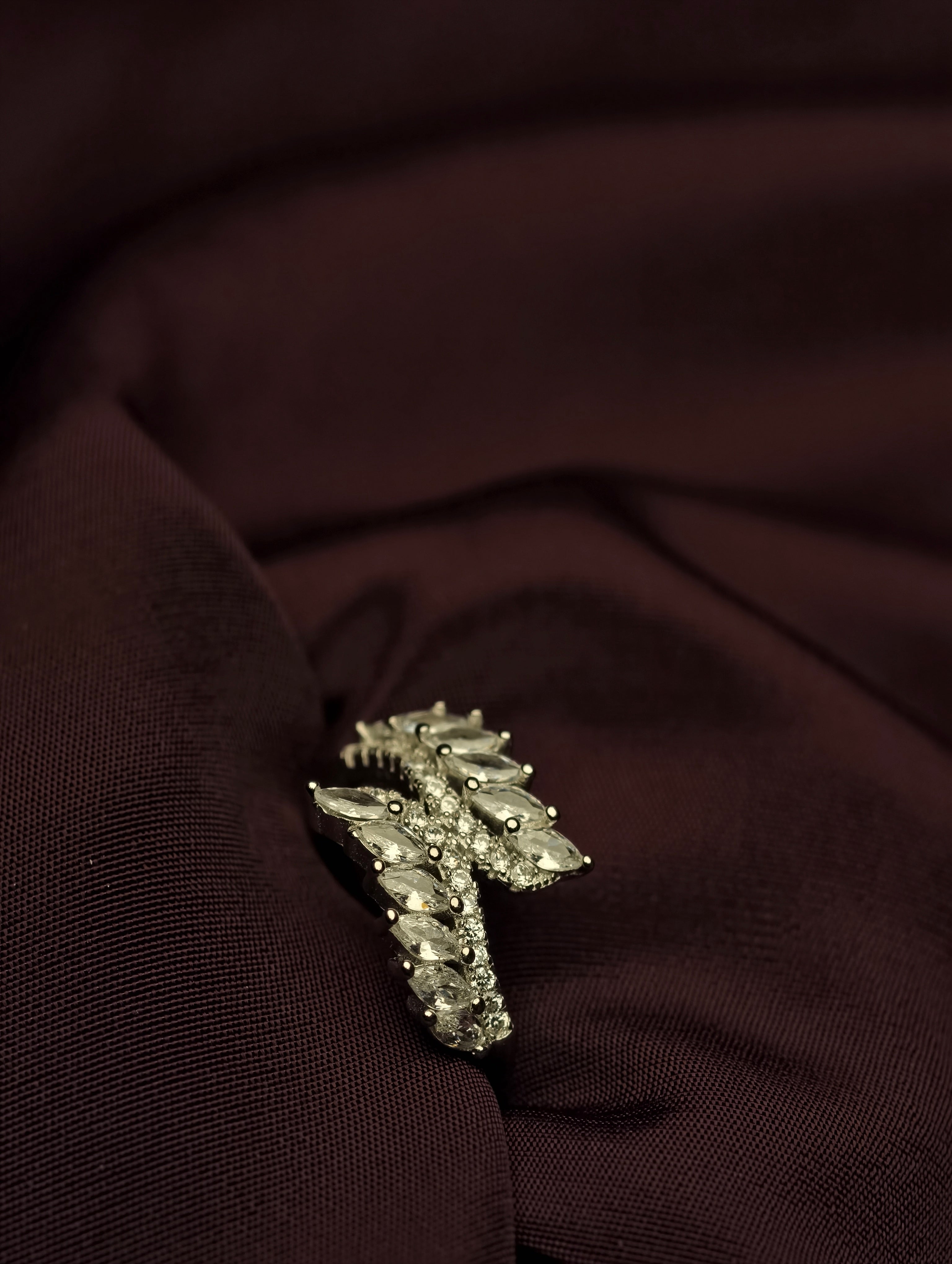 Marquise Bypass Statement Ring