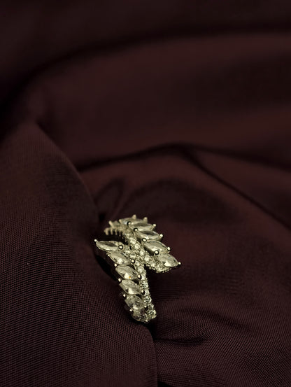 Marquise Bypass Statement Ring