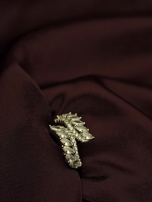 Marquise Bypass Statement Ring