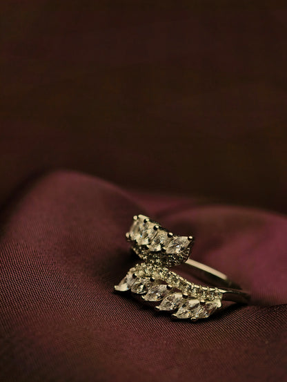 Marquise Bypass Statement Ring