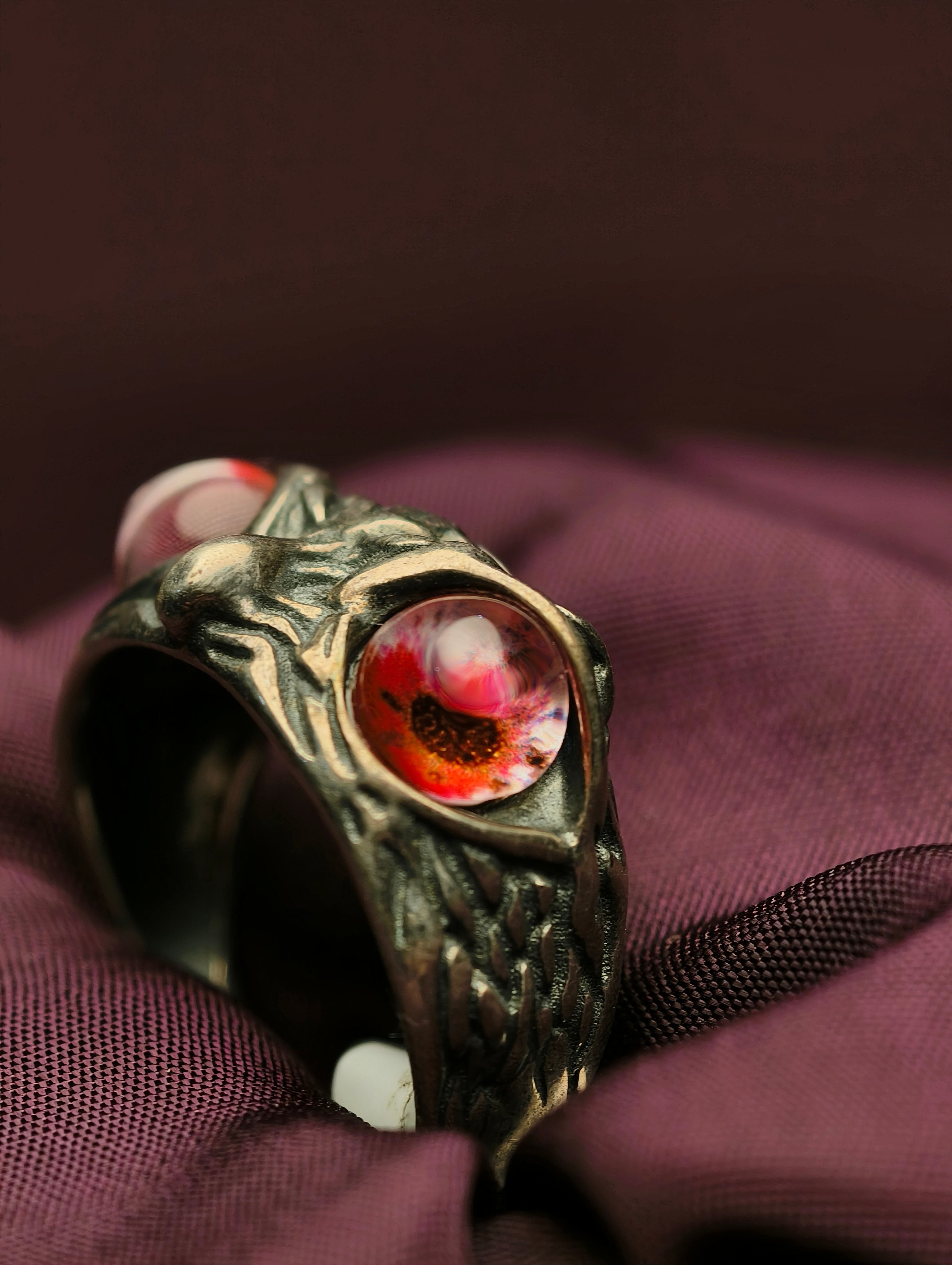 Gothic Owl Ring