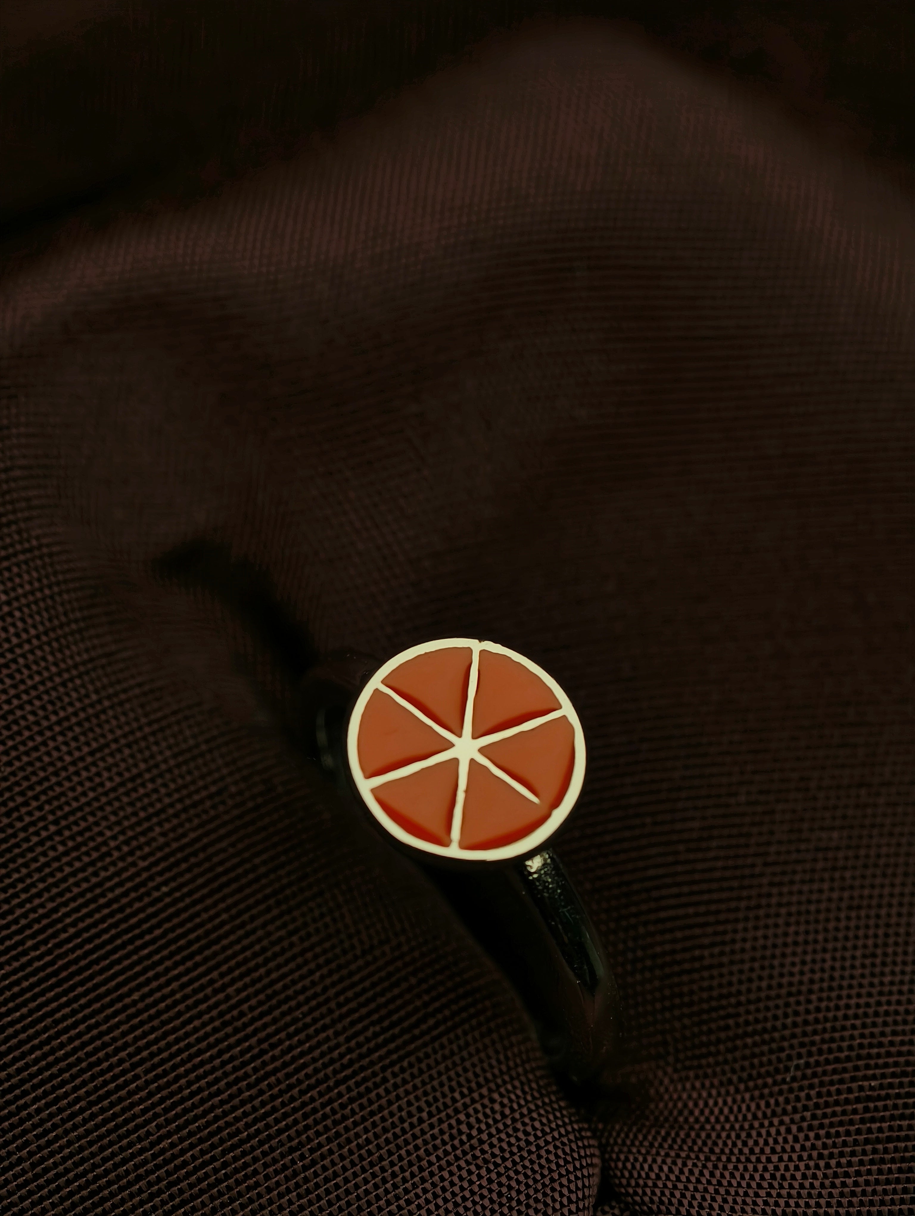 Crimson Compass Baby Ring