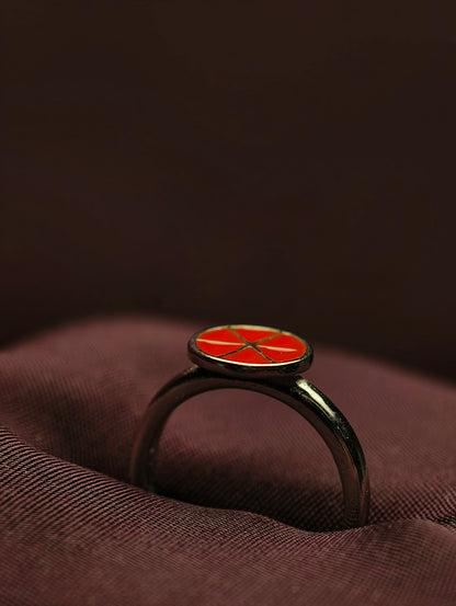Crimson Compass Baby Ring