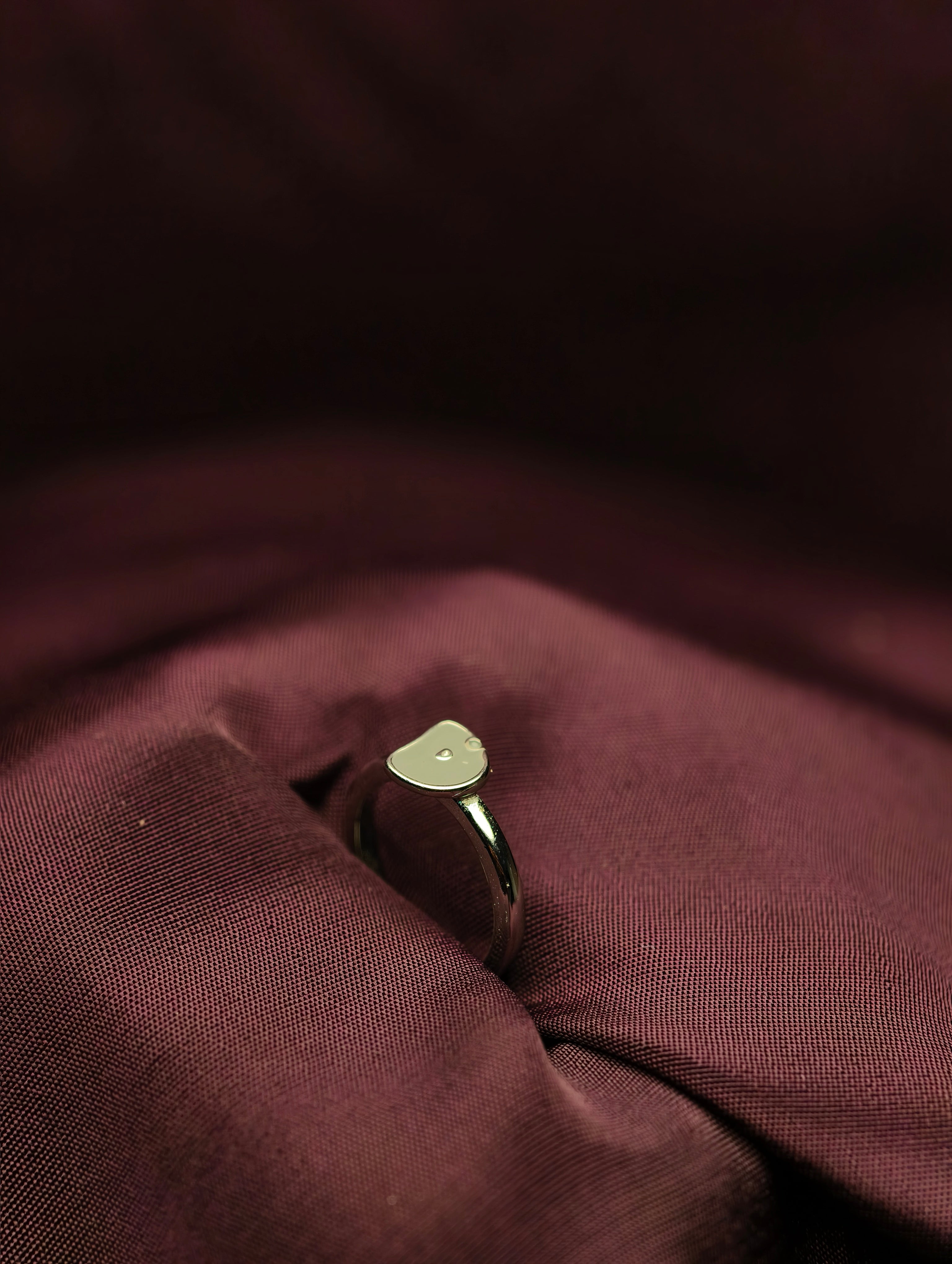 Ethereal Grey Minimalist Baby Ring