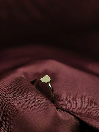 Ethereal Grey Minimalist Baby Ring