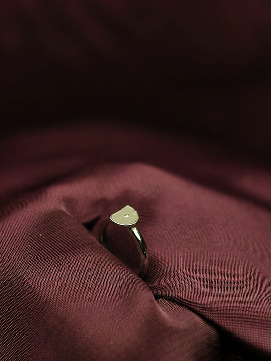 Ethereal Grey Minimalist Baby Ring