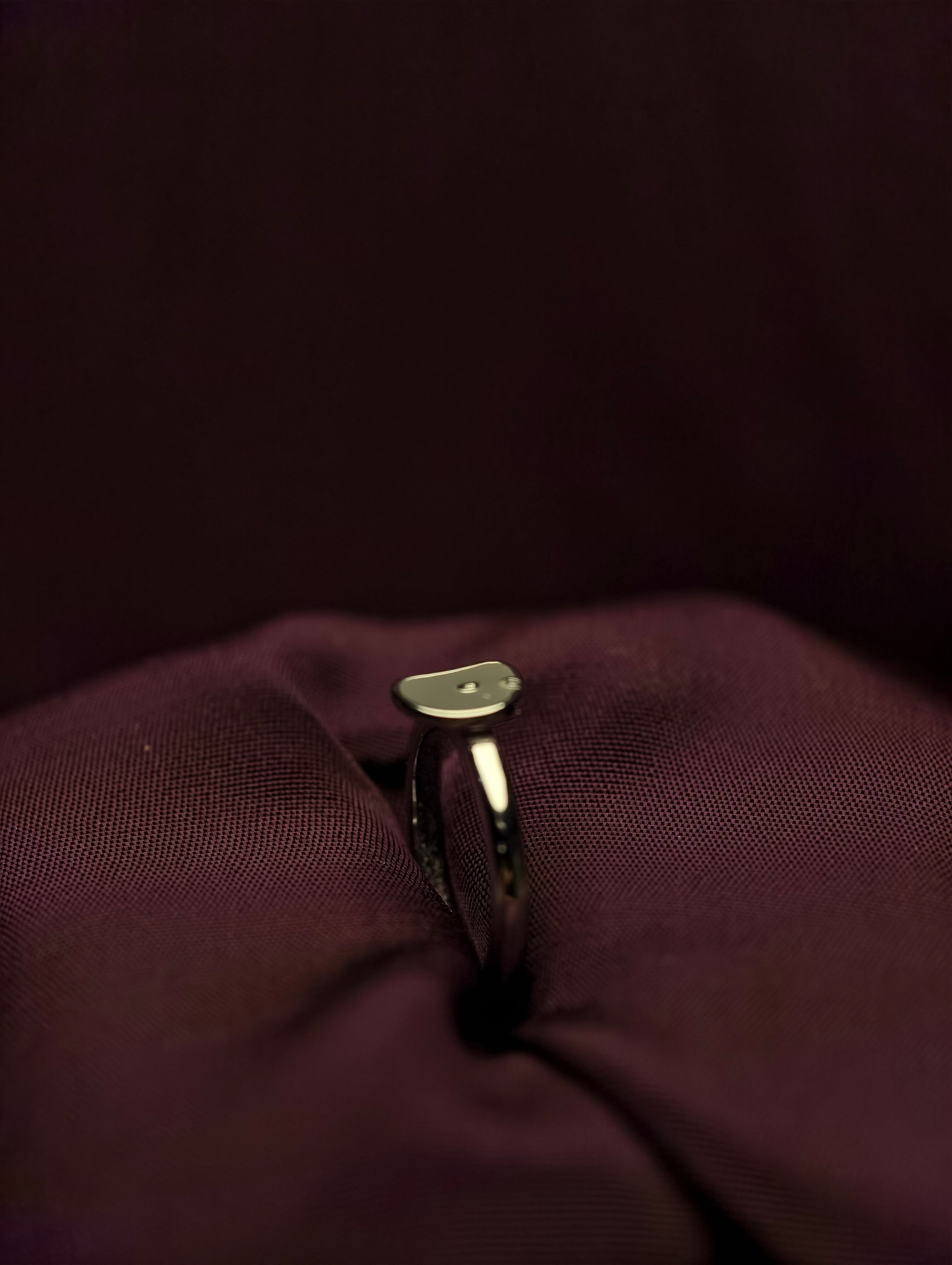 Ethereal Grey Minimalist Baby Ring