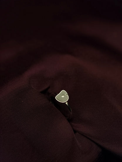 Ethereal Grey Minimalist Baby Ring